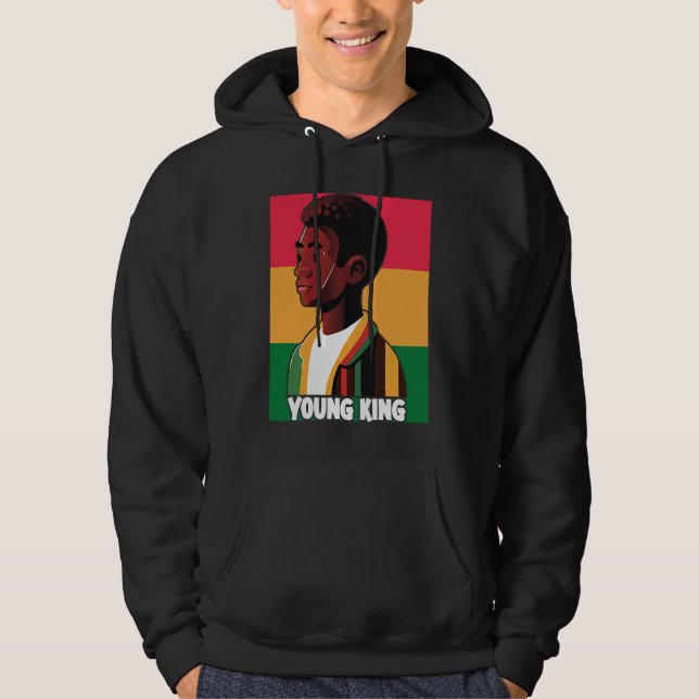 Sudadera Young King  Black Youth Black Excellence Black Pri (Anverso)