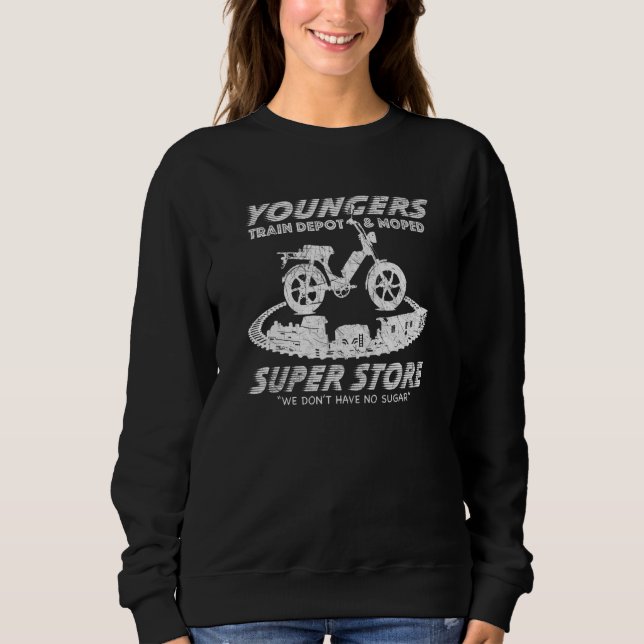 Sudadera Youngers Train Depot & Moped Super Store (Anverso)