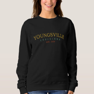 Sudadera Youngsville Louisiana LA USA Retro Hometown Pride