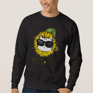 Sudadera Your Are My Sunshine Cat Sunflower Cat