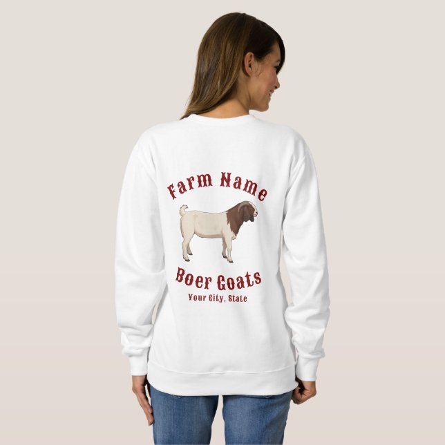 Sudadera Your Farm Boer Goats (Reverso completo)