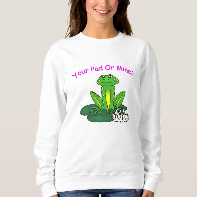 Sudadera Your Pad or Mine - Women's White Long Sleeve (Anverso)
