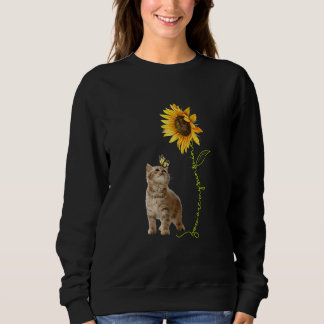 Sudadera You're My Sunshine Sunflower Brown Baby Cat Play B