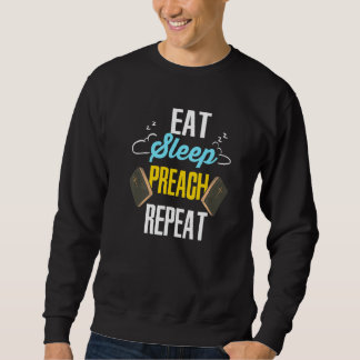 Sudadera Youth Pastor For Preacher  Eat Sleep Preach