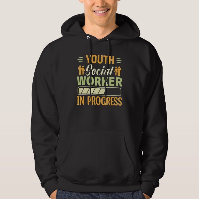 Sudadera Youth Social Worker In Progress  Social Worker (Anverso)