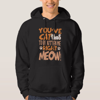 Sudadera You've cat to be kitten me right meow Cat   kitten