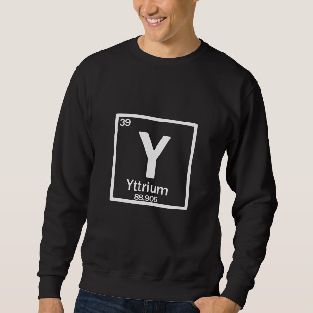 Sudadera Yttrium Y chemical element (Anverso)