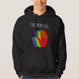Sudadera Yu2019all Significa All Rainbow Hearts Flag Lgbt P