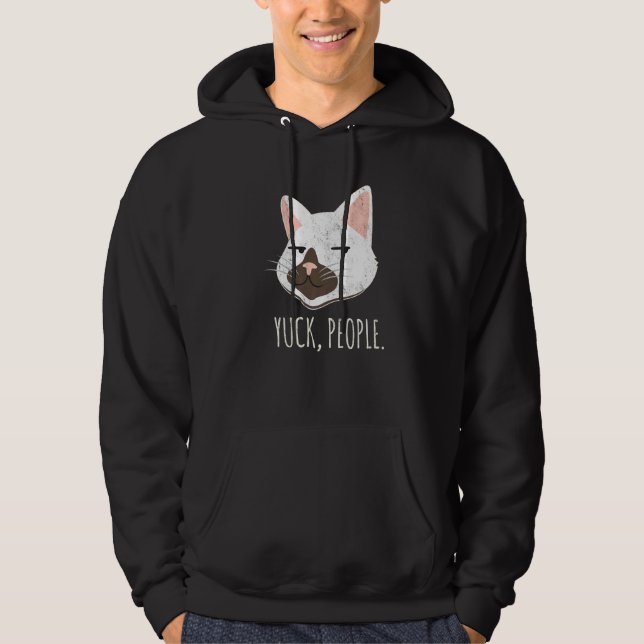 Sudadera Yuck People  Cat  Cat Mom Love Cats Cat Owner (Anverso)