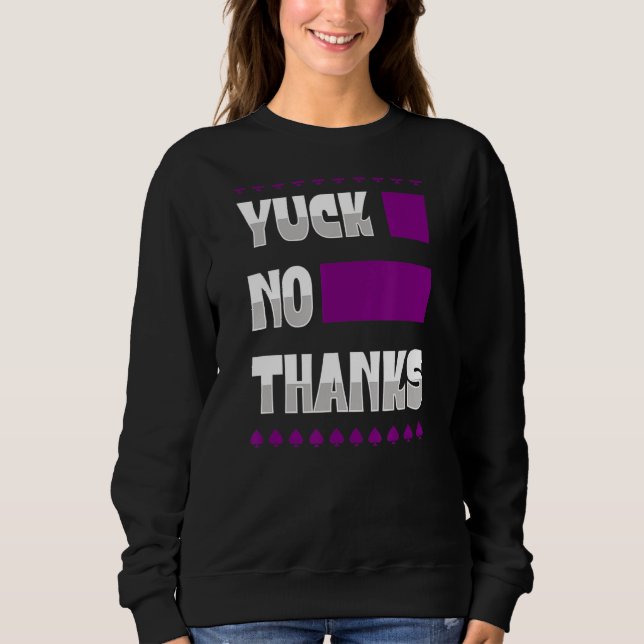 Sudadera Yuge No Gracias Símbolo De Ace Estética Del Orgull (Anverso)