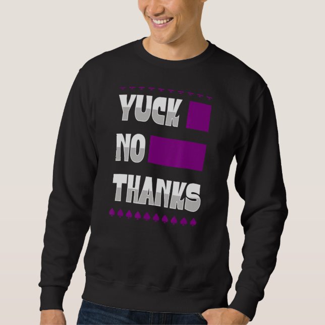 Sudadera Yuge No Gracias Símbolo De Ace Estética Del Orgull (Anverso)