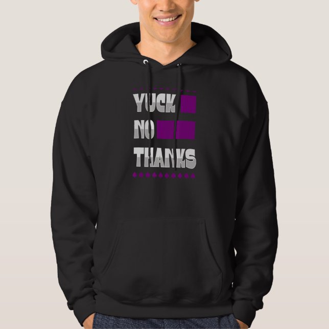 Sudadera Yuge No Gracias Símbolo De Ace Estética Del Orgull (Anverso)