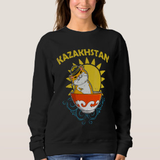 Sudadera Yurta República de Kazajistán Qazaqstan bandera ka