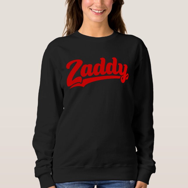 Sudadera Zaddy retro player typography fashion pocket (Anverso)