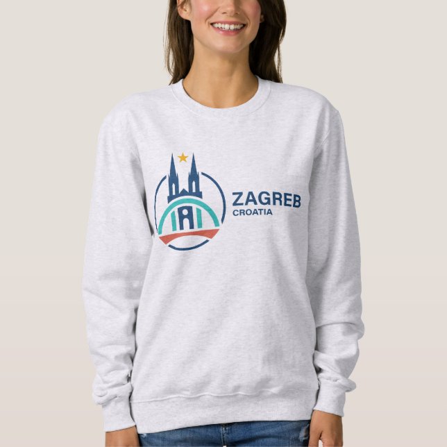 Sudadera Zagreb Croatia Europe (Anverso)
