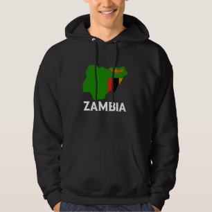 Sudadera Zambia Orgullo Zambiano Raíces Zambianas Mapa Band