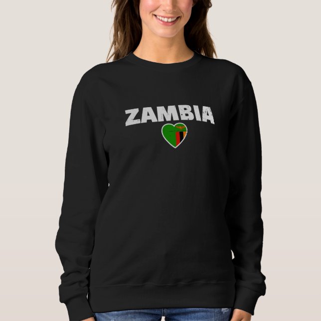 Sudadera Zambia Proud Zambian Flag   (Anverso)