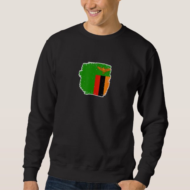 Sudadera Zambia Proud Zambian Flag 2 (Anverso)