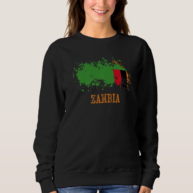 Sudadera Zambian enthusiasts for Zambia and Zambia   (Anverso)