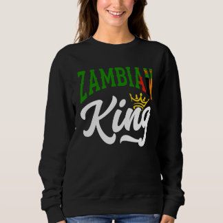 Sudadera Zambian King Zambian Zambia Zambian Flag