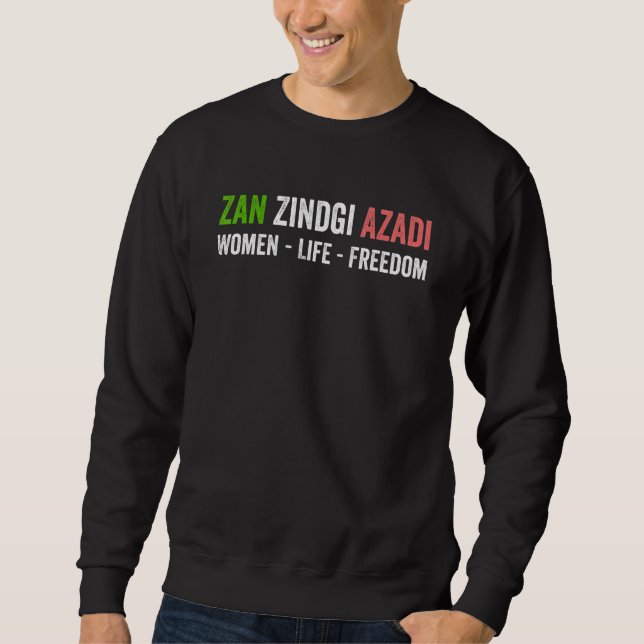 Sudadera Zan Zindgi Azadi   Women Life Freedom (Anverso)