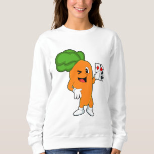 Sudadera Zanahoria en Poker con tarjetas de Poker