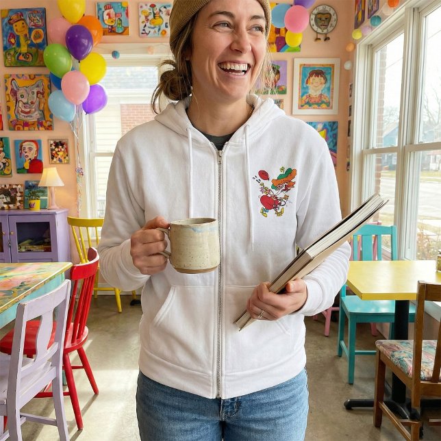 Sudadera Zany Woman Running Clown (Subido por el creador)