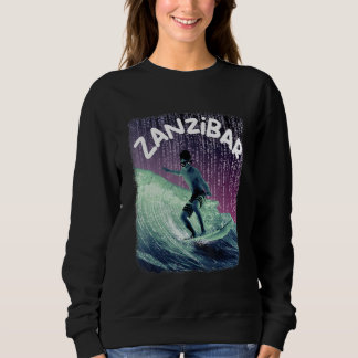Sudadera Zanzibar Nerd Surfing Beach Palm trees Vacation