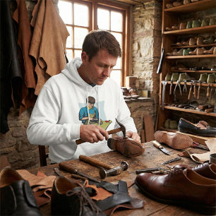 Sudadera Zapatero Reparador de Zapatos Zapatero Antiguo