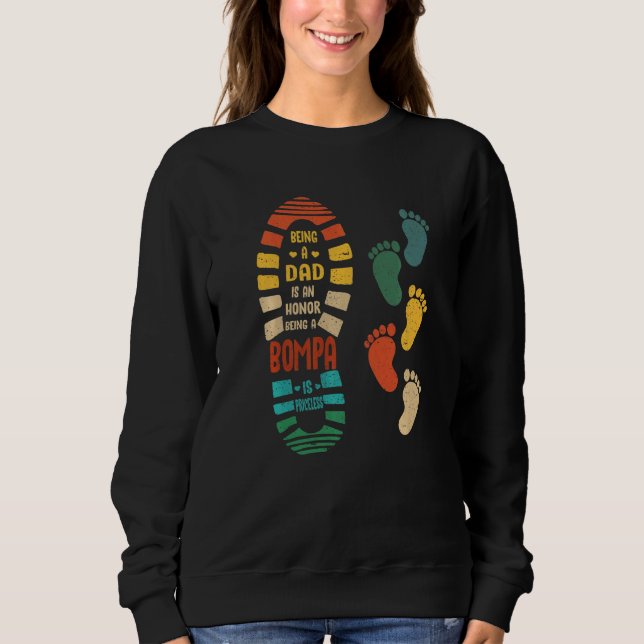 Sudadera Zapato Bompa Mens Bompa Con Pequeñas Huellas (Anverso)
