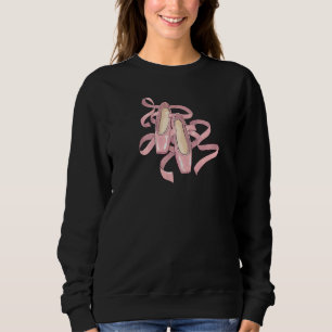 Sudadera Zapatos de ballet rosa