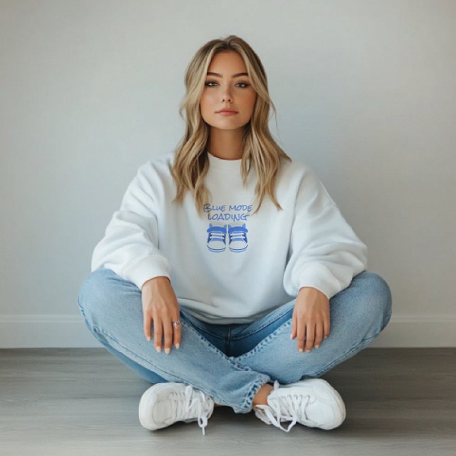 Sudadera Zapatos de bebé azul claro del día de las primeras (Subido por el creador)