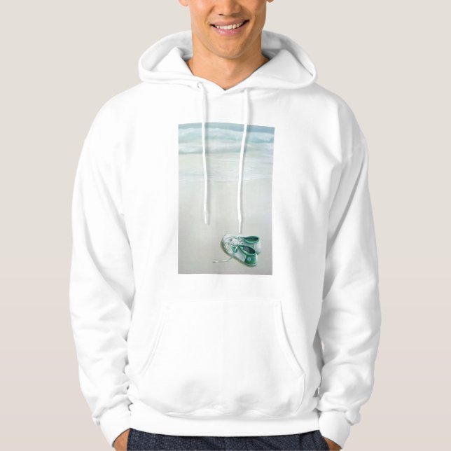 Sudadera Zapatos de gimnasio en la playa (Anverso)