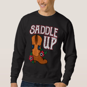 Sudadera Zapatos de vaquera Ensillar Caballo de montar Vaq