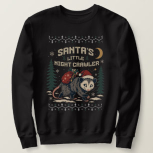 Sudadera Zarigüeya Divertida Trepadora de Noche de Navidad