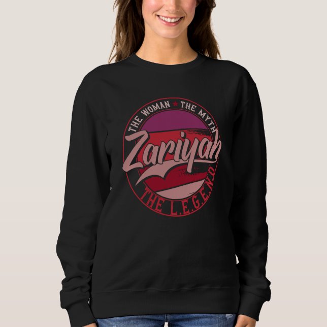 Sudadera Zariyah la dama del mito la leyenda (Anverso)