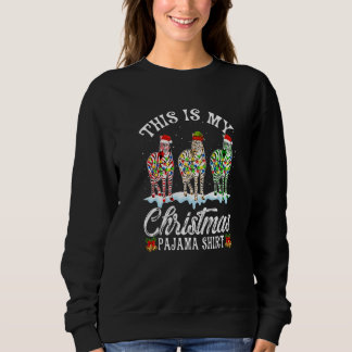 Sudadera Zebra Este Es Mi Navidad Enfoca A Pajama Xmas