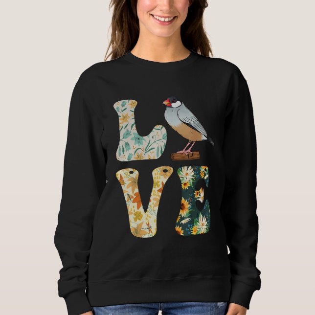 Sudadera Zebra Finches LOVE Bird  Finches Bird Song (Anverso)