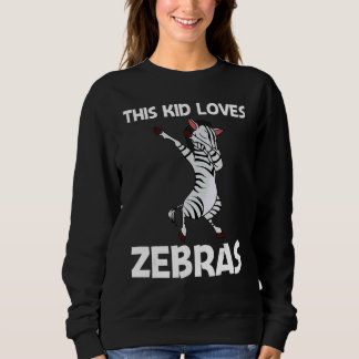 Sudadera Zebra For Kids Boys African Zoo Animal