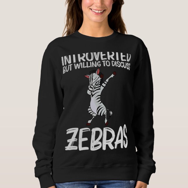 Sudadera Zebra For Men Women African Zoo Animal  1 (Anverso)