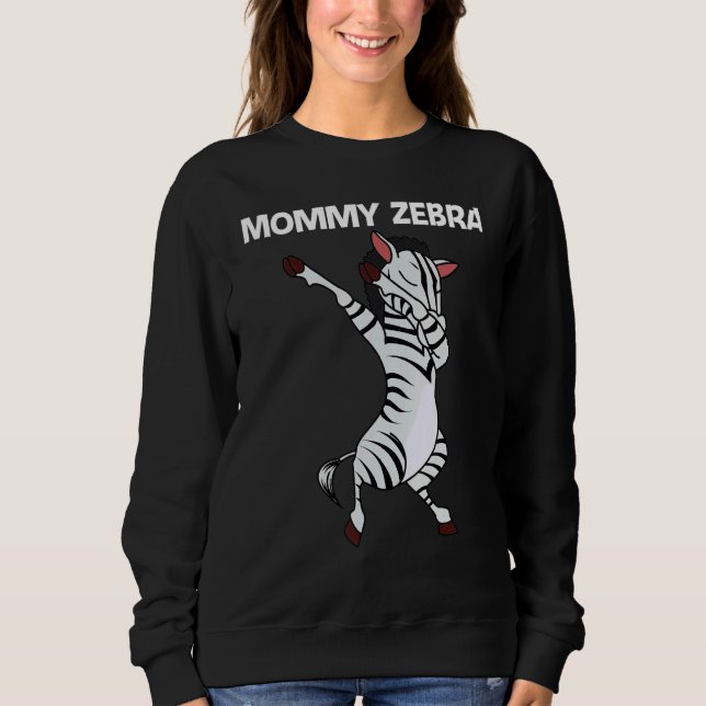 Sudadera Zebra For Women Mom African Zoo Animal   (Anverso)