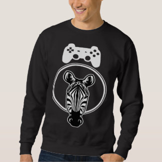 Sudadera Zebra Gamer Controller Graphic For Gamer Kids