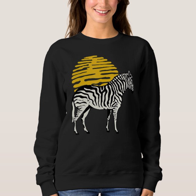 Sudadera Zebra Gráfica Curte Print Love Nature Zebras Wildl (Anverso)