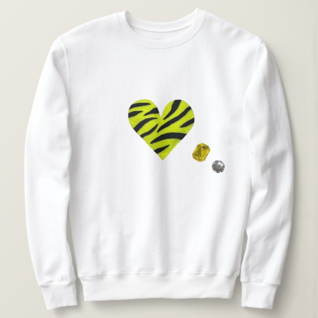 Sudadera Zebra-heart (Anverso del diseño)