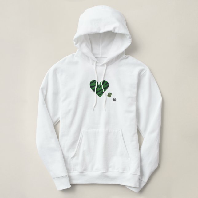 Sudadera Zebra-heart (Diseño del anverso)
