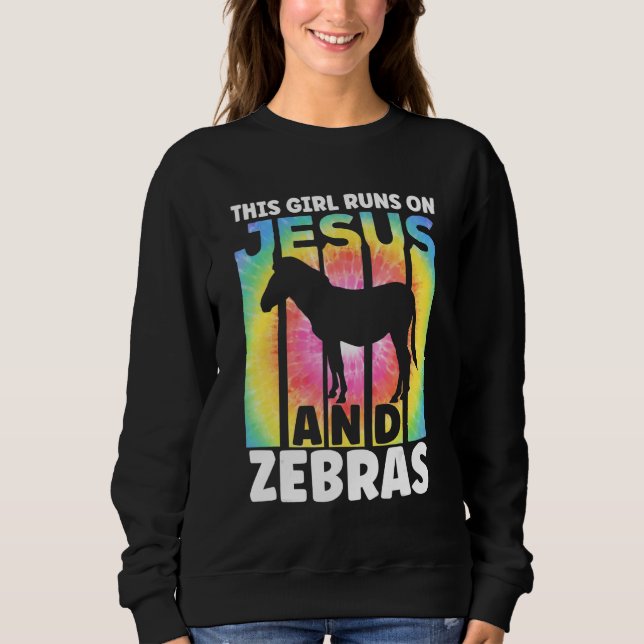 Sudadera Zebra Outfit for Zebra Lovers for Women Girls_2 (Anverso)