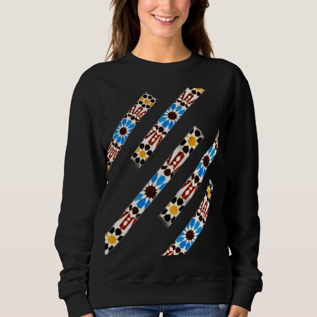 Sudadera Zellige marroquí tradicional (Anverso)