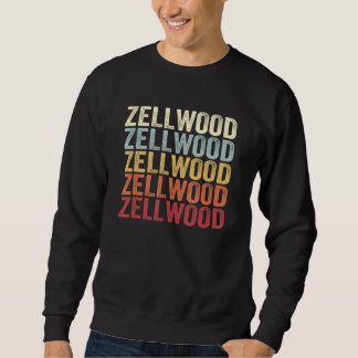 Sudadera Zellwood Florida Zellwood FL Retro Vintage Text