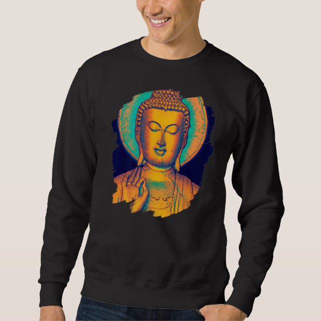 Sudadera Zen Buddha Mandala Spiritual Asian Style Meditatio (Anverso)