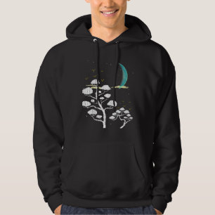 Sudadera Zen Gardening Moon Stars Cultura japonesa Bonsai T